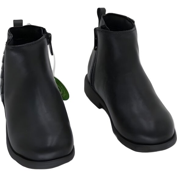Stride Rite Carolyn Girls Black Ankle Boots Baby Zip Comfort Traction US 7.5W - Picture 1 of 6